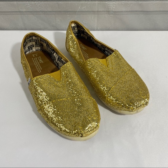 Toms Other - TOMS Golden Glitter Flats